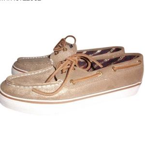 Sperry Top Sider Gold Sneakers